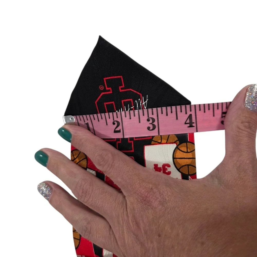Wear Ties Mens‎ Necktie Red Black Silk Indiana Basketball Jersey Sporty Coach